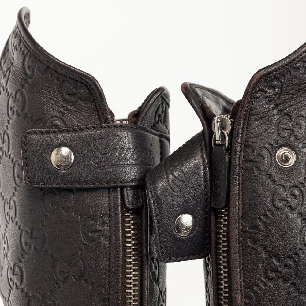 Gucci Maud Chocolate Soft Guccissima Leather Knee-High Riding Boots - Picture 11 of 13